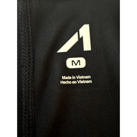 Alive Magnetics Black Athleticwear Athleisure Sheer V-Neck T-Shirt Size M - Picture 7 of 10